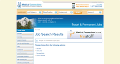 Desktop Screenshot of executivenon-clinicaljobs.medicalconnections.com