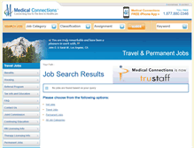Tablet Screenshot of executivenon-clinicaljobs.medicalconnections.com