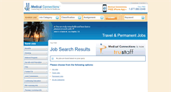 Desktop Screenshot of laboratoryjobs.medicalconnections.com