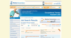 Desktop Screenshot of occupationaltherapyassistantjobs.medicalconnections.com